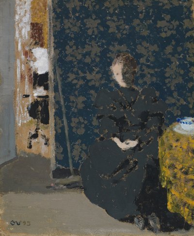 Donna seduta con una tazza di caffè, 1893 da Edouard Vuillard